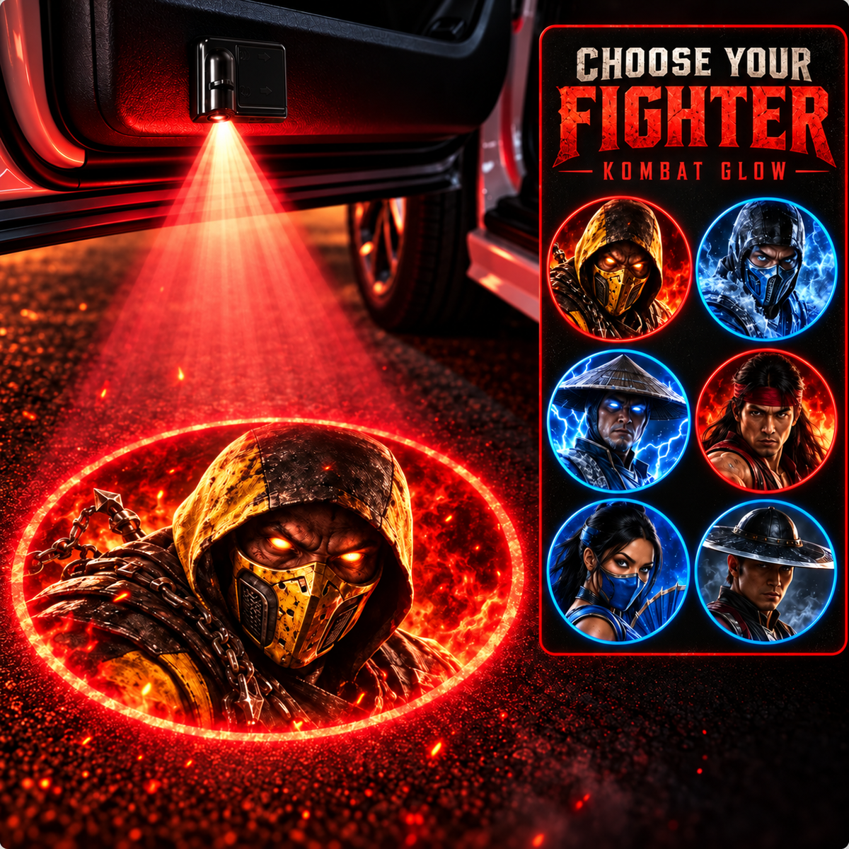 Kombat Glow Door Lights